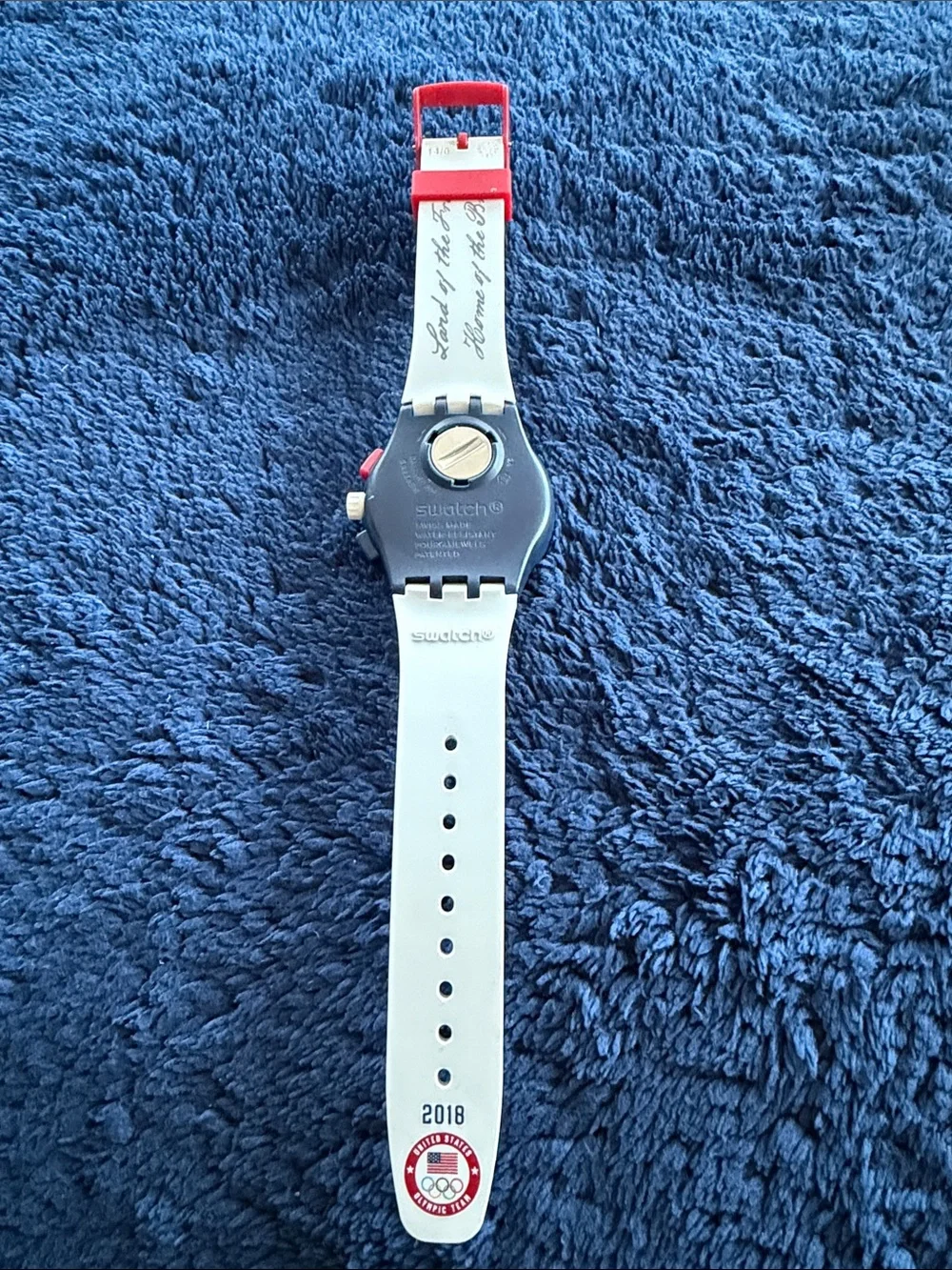 Swatch Watch 2018 Olympic Team USA Winter Olympics Chrono Watch